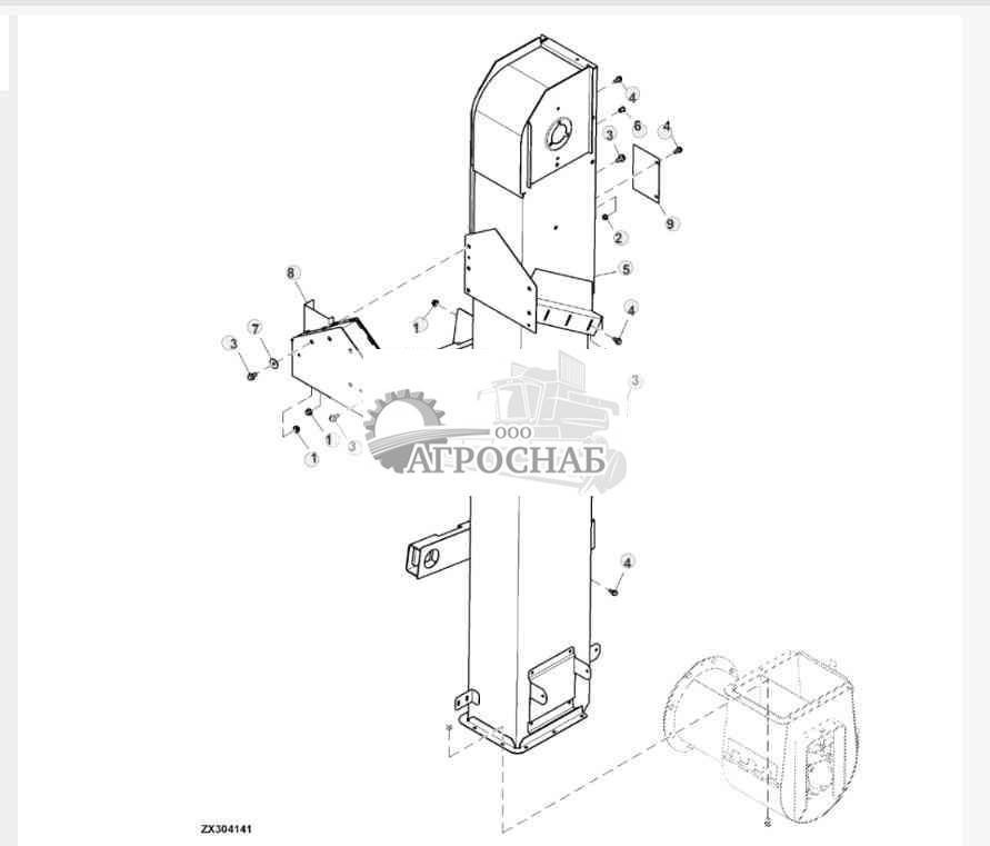 Элеватор чистого зерна, корпус 